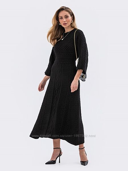 901105/3 Сукня фактурної в&acuteязки із високоякісного турецького матеріалу. Мод