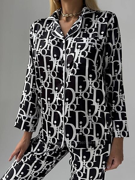 Жіноча піжама Dior Модель 1186 шовк