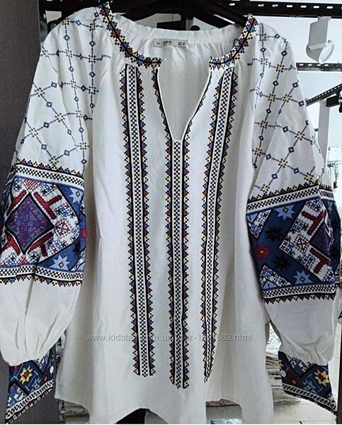 Жіноча вишиванка літня сучасна мережка блуза вишита сорочка біла