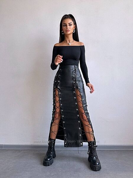 Комплект топ спідниця міді