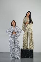 Жіночий костюм Liora шовк сатин дабл  Модель 20877 20876 Розміри S, M,