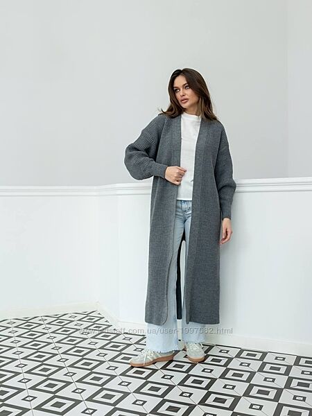Розкішний довгий кардиган Kats