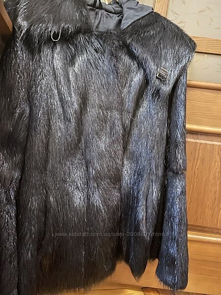 Шуба из нутрии с капюшоном не стриженная полушубка в Запорожье