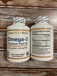 Рыбий жир омега-3 премиального качества от California Gold Nutrition 
