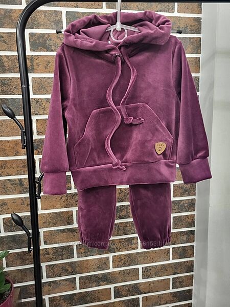 Велюровий спортивний костюм на дівчинку