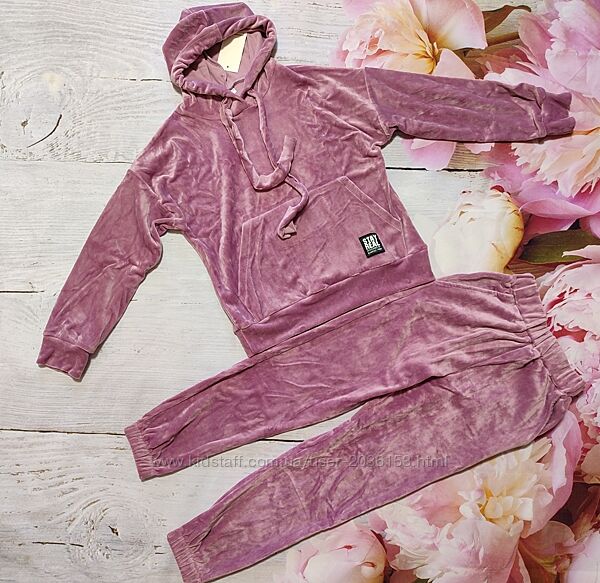 Велюровий спортивний костюм на дівчинку