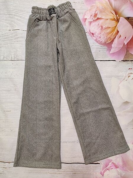 Теплі  кашемірові палаццо на дівчинку  ріст 134-164