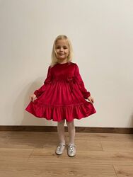 Велюрова святкова сукня на дівчинку ріст 98-122
