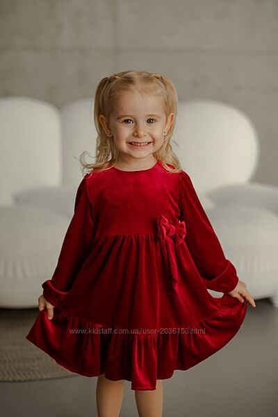 Велюрова святкова сукня на дівчинку ріст 98-122