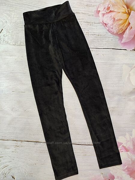 Велюрові утеплені лосіни на дівчинку