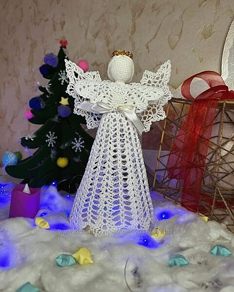 Ангелики ажурні. Новорічні прикраси