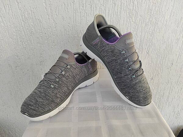 Мокасини текстильние Skechers slip-ins air-cooled, memory foam р.41