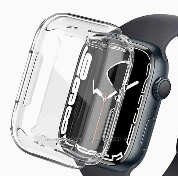 Прозрачный чехол для Apple Watch Series 7/8 41 мм 