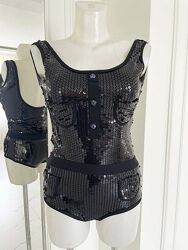 Купальник Chanel боді з шортами