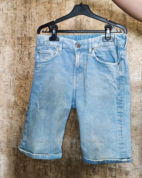Шорти джинсові, h&m виварка, літні 11/ 12років, на155 см ріст 