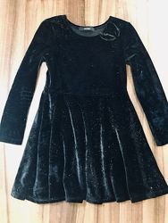 Платье велюровое с бантиком 5-6л George