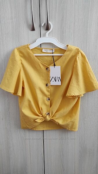 красивая льняная блуза zara