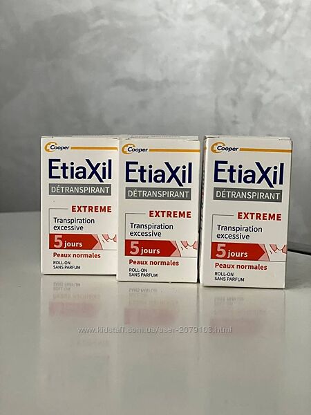 Дезодорант-антиперспірант кульковий ETIAXIL для нормальної шкіри 15 мл