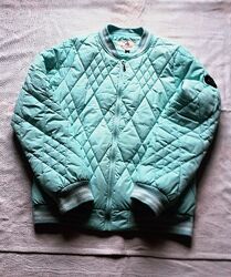 Куртка стегана тепла мятного кольору xxl демі Fashion House