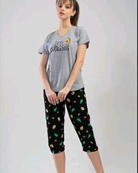 Піжами Футболка Капри 