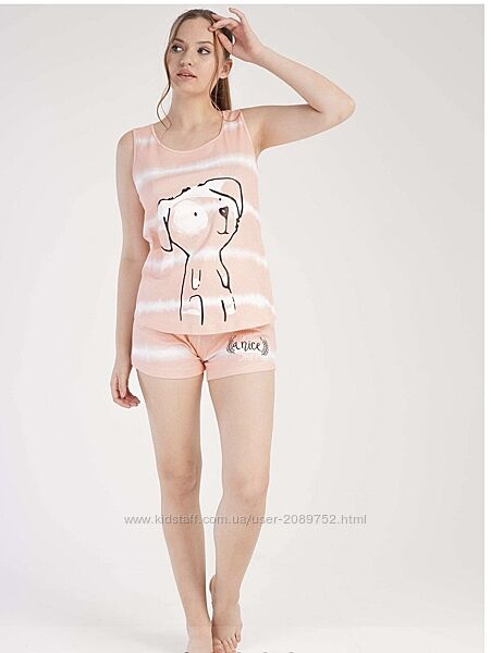 Піжама майка шорти 