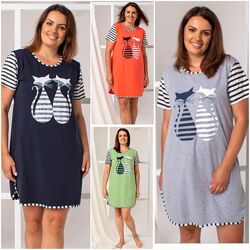 Туніка для дому та сну великих розмірів