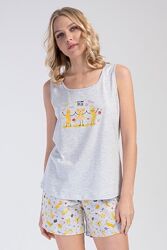 Піжамка майка шорти для дому та сну 