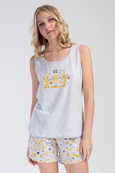 Піжамка майка шорти для дому та сну 