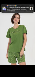 Піжамка футболка шорти великих розмірів 
