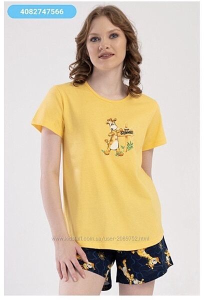 Піжами футболка шорти для дому та сну