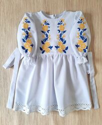 Сукня-вишиванка  з ручною вишивкою по домотканому полотну100 бавововна