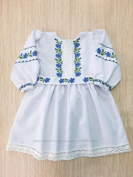 Сукня-вишиванка з ручною вишивкою по домотканому полотну100 бавововна