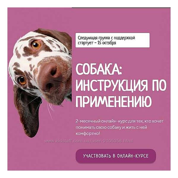 kinologschool Антонина Зимарева - Собака инструкция по применению 2021