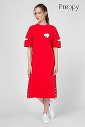 Красное женское платье Preppy Оригинал