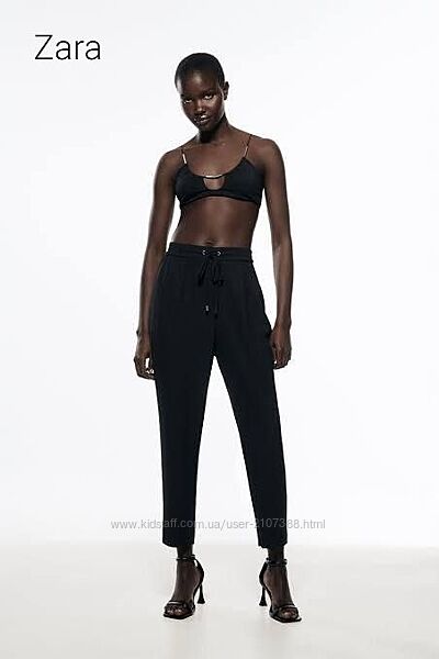 Женские брюки на кулисах  Zara Pyjama-Style Jogging Trousers Оригинал