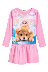 Нова сукня котик песик H&M трикотажна розмір 4-6, 6-8, 8-10 платье собачка 