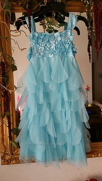 Нова неймовірно гарна сукня Biscotti США нашиті квіти 6 7 8 10 12 років