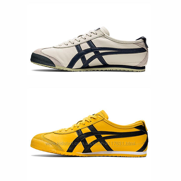 Asics Onitsuka Tiger Mexico 66 Sneakers Yellow & Birch Peacoat.