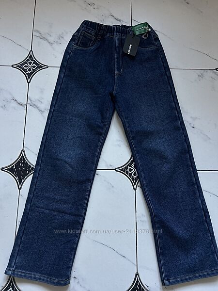 Теплі зимові джинсові штани