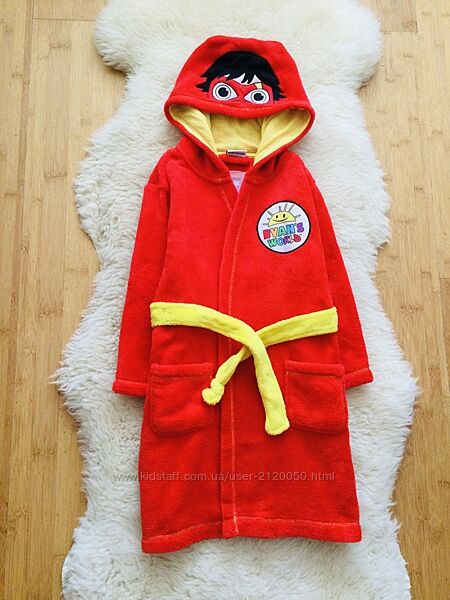 Disney флісовий, махровий, пухнастий халат 7 рок. 122 зріст. теплий, банний