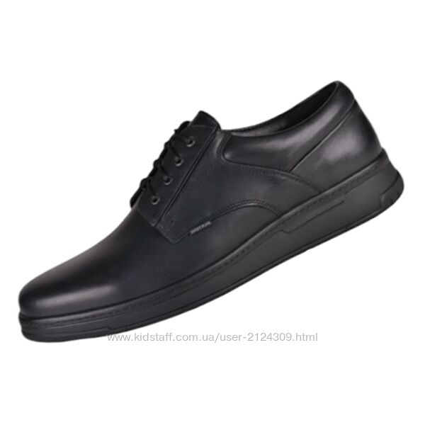 Чоловічі туфлі з якісної натуральної шкіри чорні Bertoni