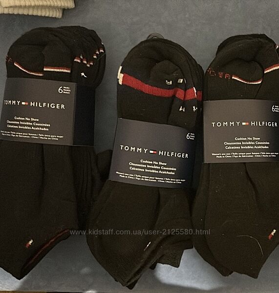 Набір шкарпеток 6 шт, унісекс, tommy hilfiger, томмі хілфігер, оригінал. ,