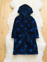 Mothercare 2-4 рок. , флісовий, махровий, пухнастий халат з Зірками. теплий,