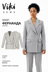 Электронная выкройка Vikisews Фернанда Жакет