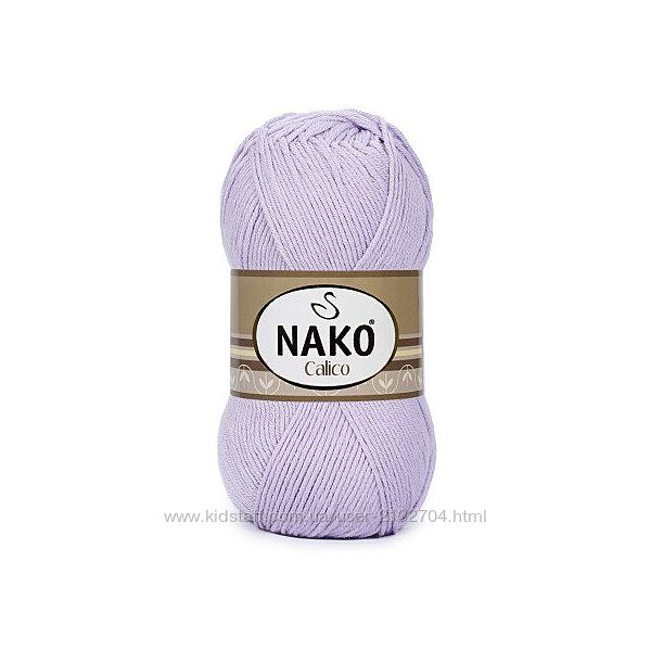 Пряжа для вязання Nako Calico бавовна/акрил 33 кольори