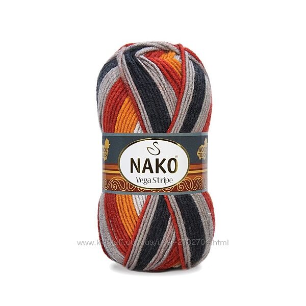 Пряжа для в&acuteязання Nako Vega Stripe