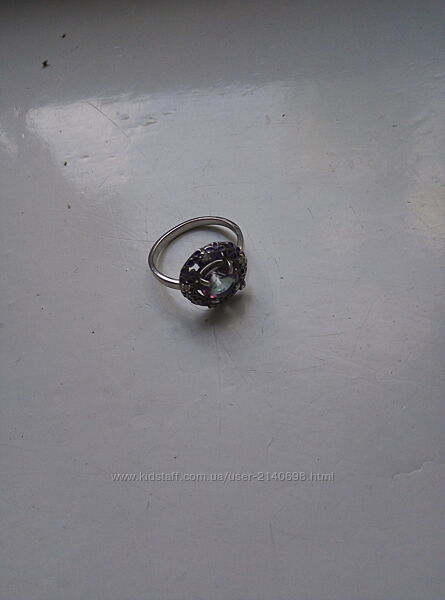 Кольцо серебряное 17.5 размер