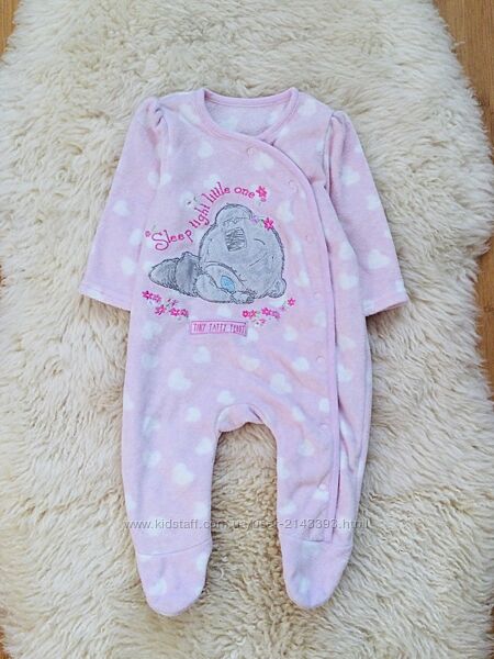 George 0-3 міс 56-62 зріст Теплий флісовий чоловічок, бодік Тедді. Стан іде