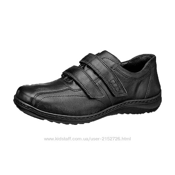 Туфлі чоловічі з натуральної шкіри чорні Herwig Waldlufer розмір 42.5