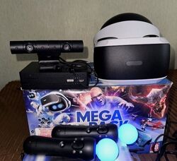МЕГА КОМПЛЕКТ PlayStation 4 Fat прошитая 9.0 750GB500GB PlayStation VR v2 